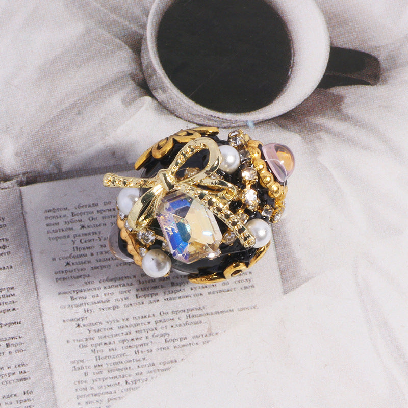 Wholesale 5pcs/pack Heavy Industry Creative Diamond Ball Loose Beads DIY